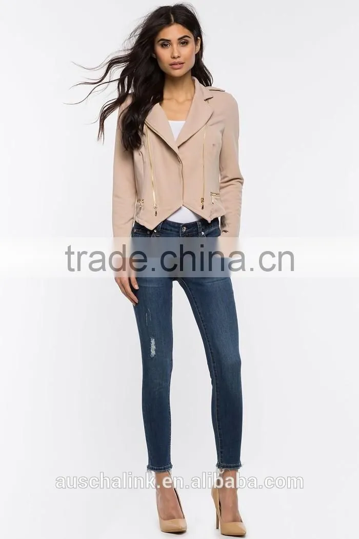 2016 fashion design elegant ladies bulk wholesale jacket