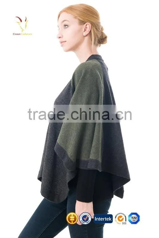 Chunky Great Cotton Wool Poncho Shawl for Sale