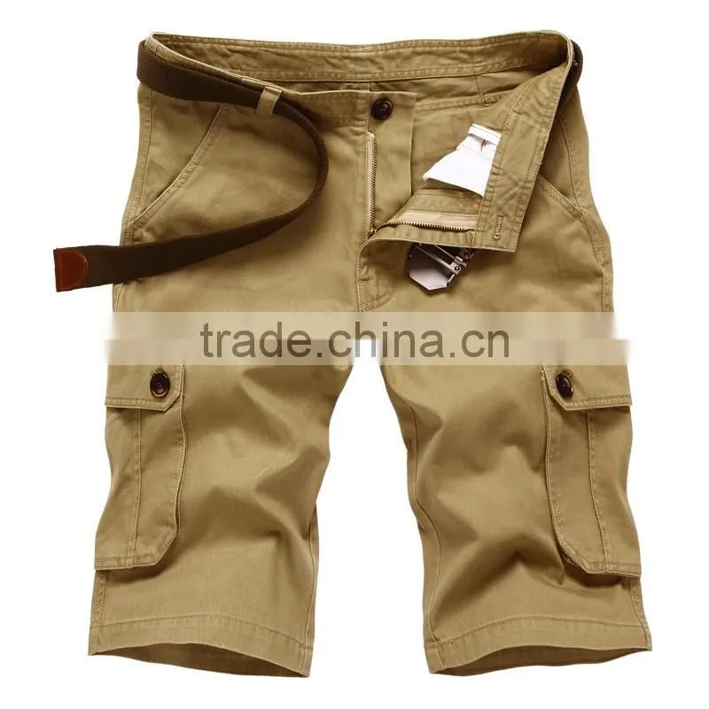 Mens Military Cargo Shorts 2016 Brand New Army Camouflage Shorts Men Cotton Loose Work Casual Short Pants Plus Size No Belt