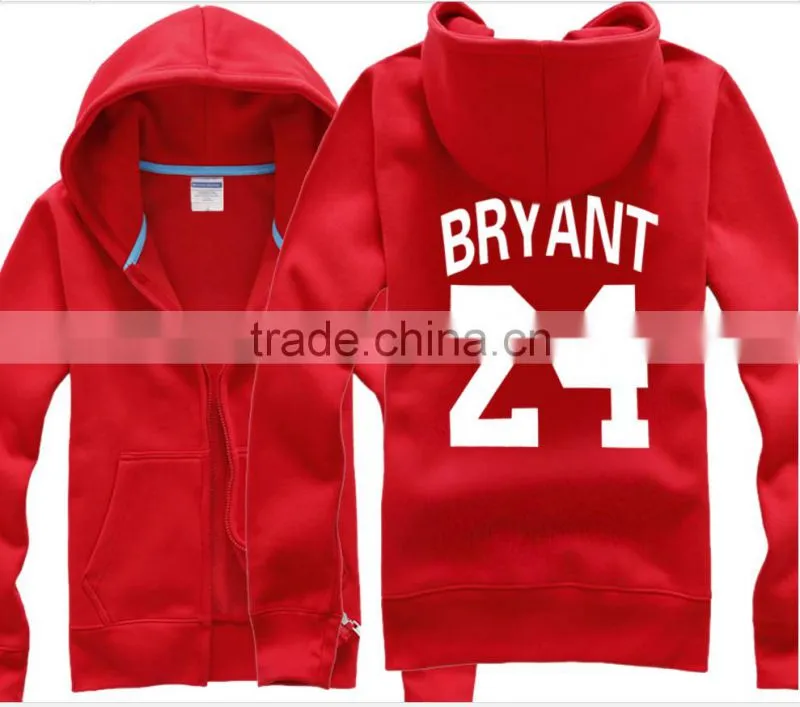 Zipper Up Hoodie Cotton Sweatshirt with Printing Logo