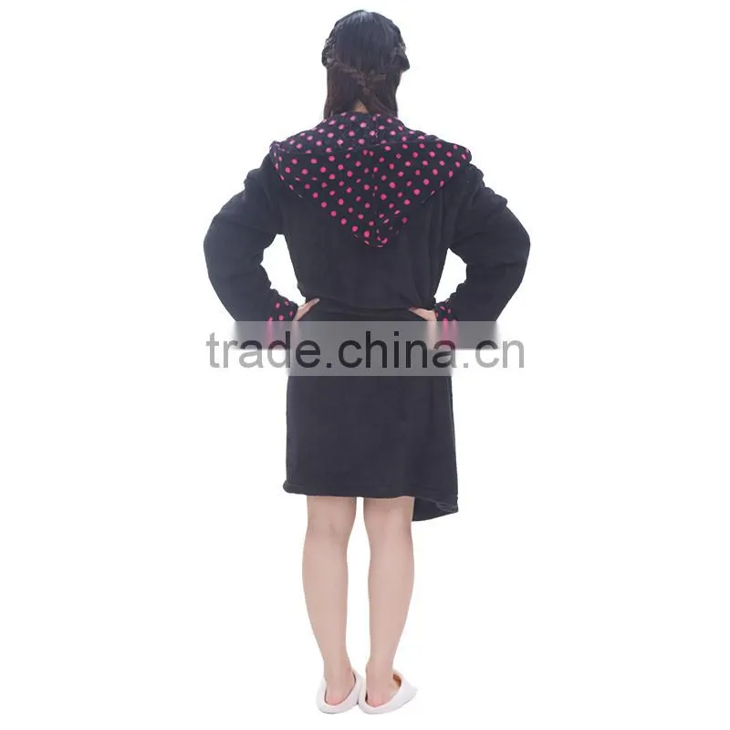 Coral fleece fancy coral fleece bathrobe