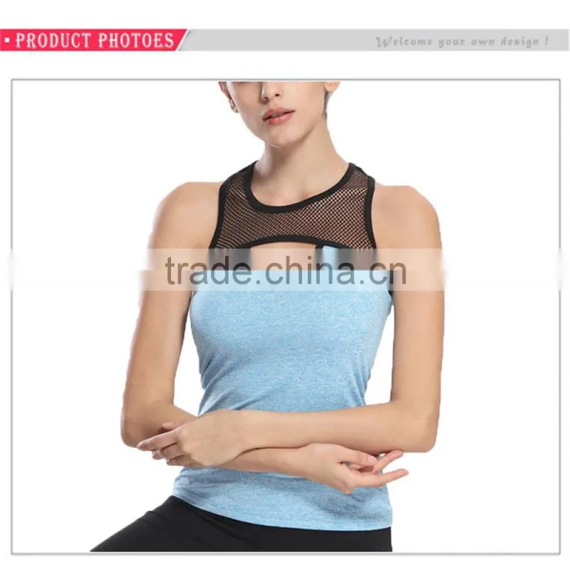 Hot Sale Bodybuilding Training Singlet Tank Top Fitness Women Sport Crop Tops