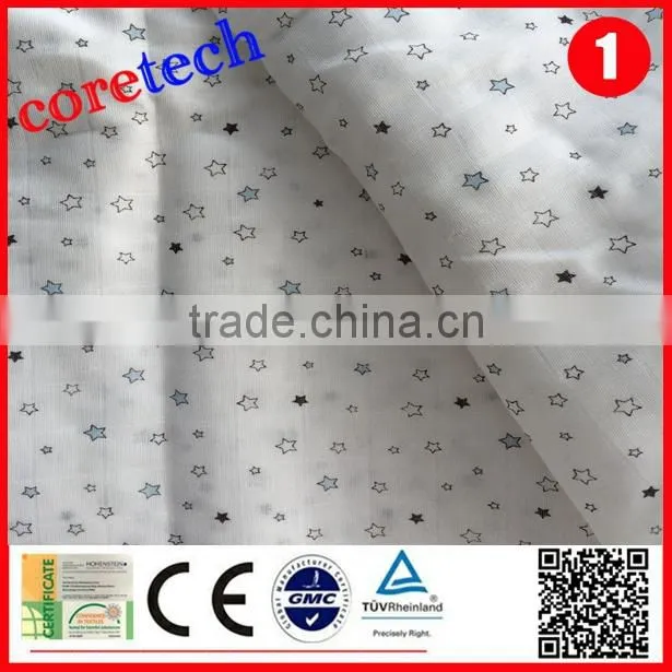 ECO-friendly soft washable organic cotton muslin fabric factory