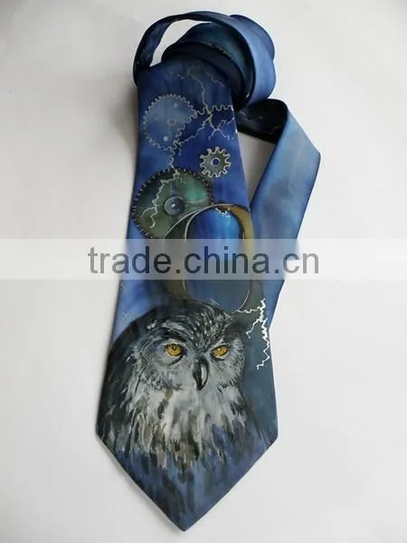 Newest hot selling men's printed silk tie