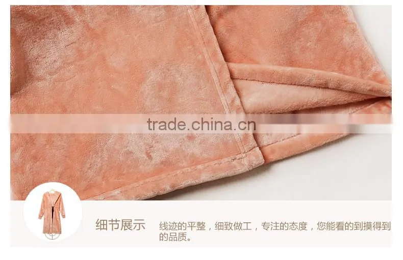 New Arrival Qianxiu Wholesale Cheap Female Elegant Gray Comfort Hoodies Flannel Pajamas