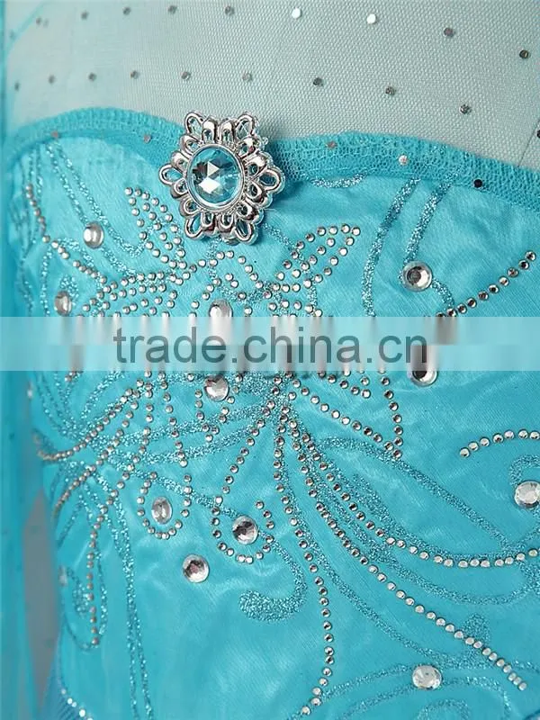 (Hot sell) Frozen Girl dress Mullet dress for Chirldren summer dress One-piece Beautiful wedding dress