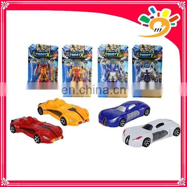 cheap car transform robot model toy plastic toy for kids