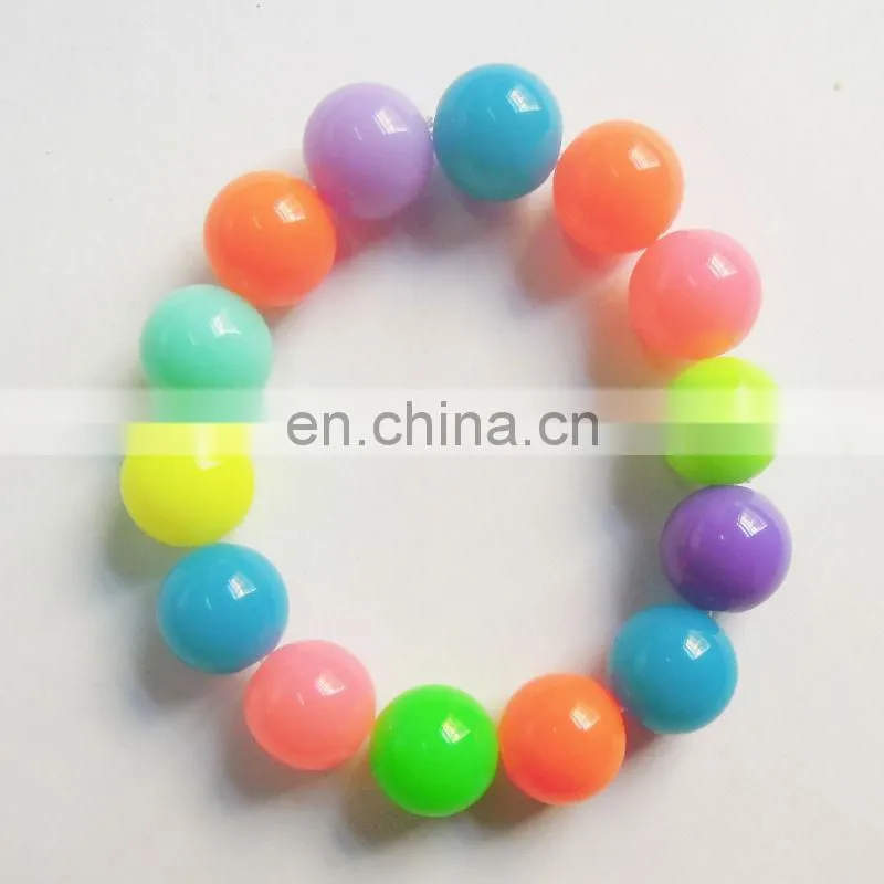 cute wooden heart kids beads bracelet