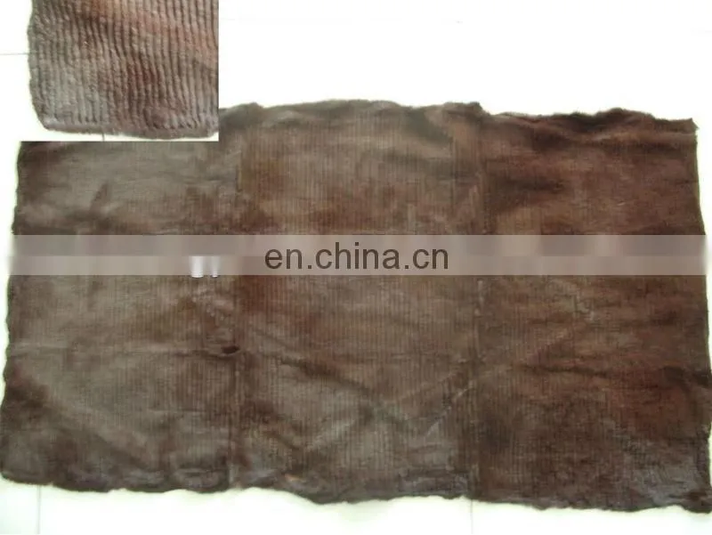 Top quality rabbit fur skin dyed color rabbit fur sample for garment