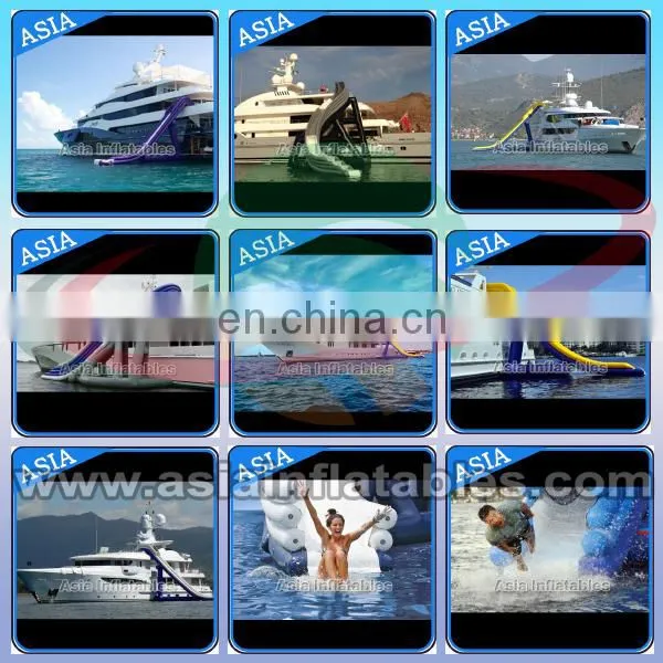Giant Inflatable Yacht Water Slide for sale/Boat Water Slide for Yacht