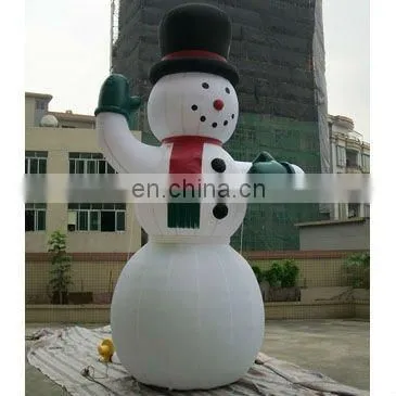 Giant christmas event use inflatable santa clause with gift