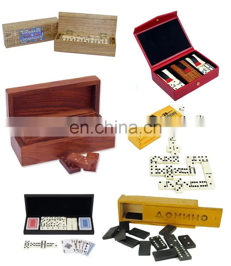 wooden double 6 domino games