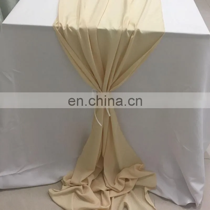 TR041#58 coral crepe de chine mexican table runner decoration