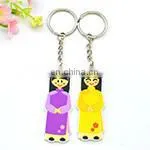 Handmade custom make your own charm diy multi ring keychain