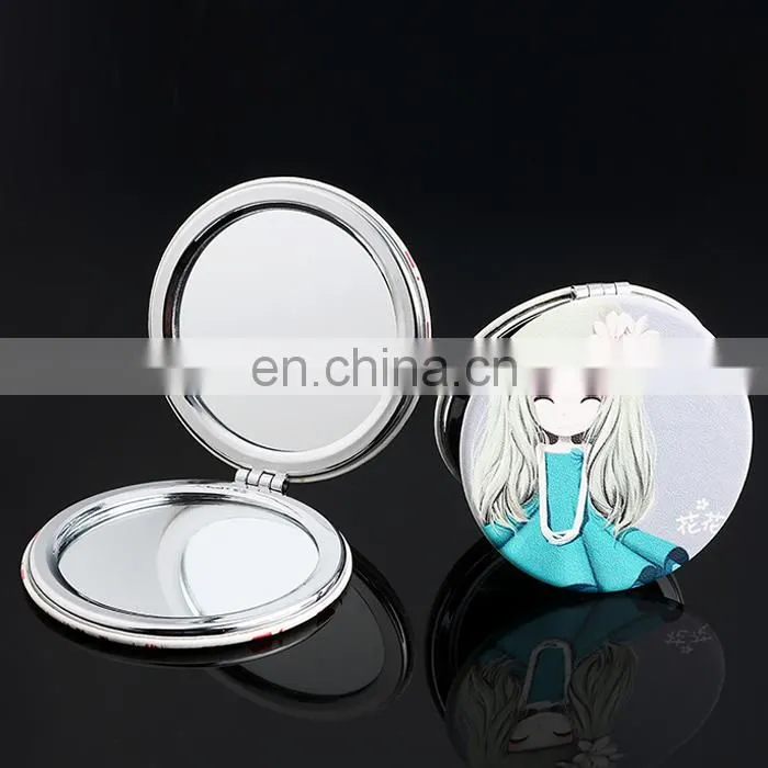 Custom design logo printed folding import mirror