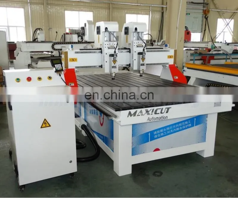cnc router mingmei 1325 dual heads 3D double heads CNC Router,multi spindle wood carving machine
