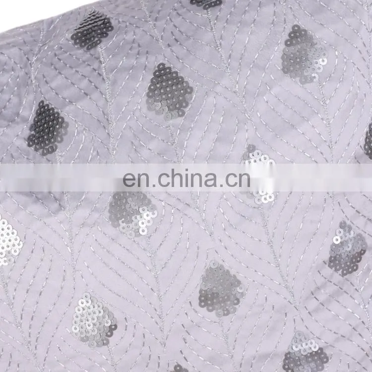 High quality new style snow embroidery throw cushion pillow for sofa living room bed