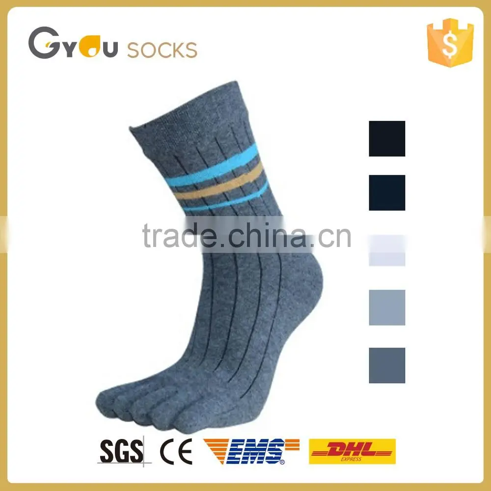 Random Color Cotton Five Fingers Toe Sport Bamboo Fibre Socks / Bamboo Finger Socksen's Cotton Five Toe Socks