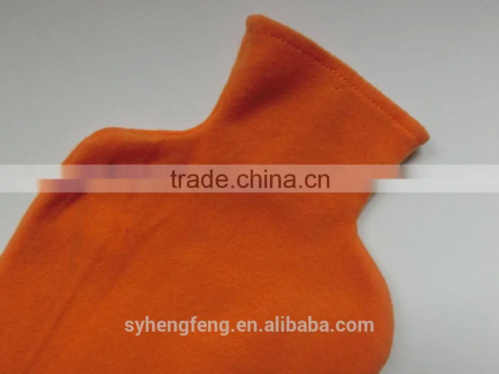 Winter Pure color polar fleece hot water bag cover
