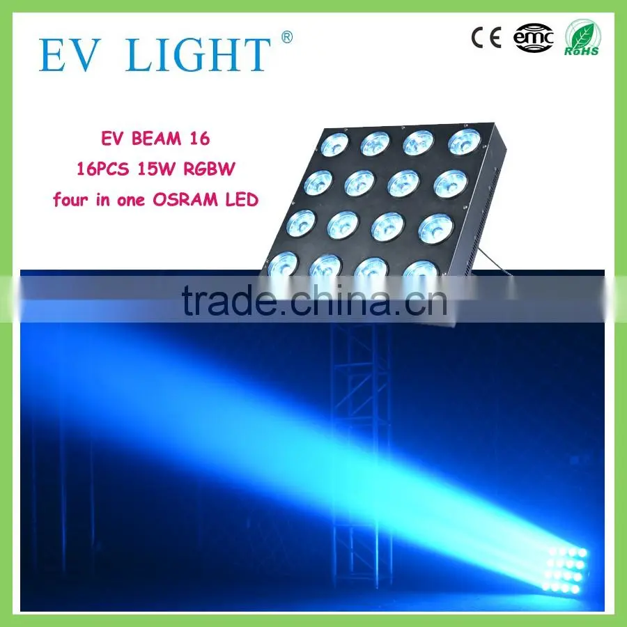 EV LIGHT innovative club light 16*15W RGBW led matrix beam light EV BEAM16