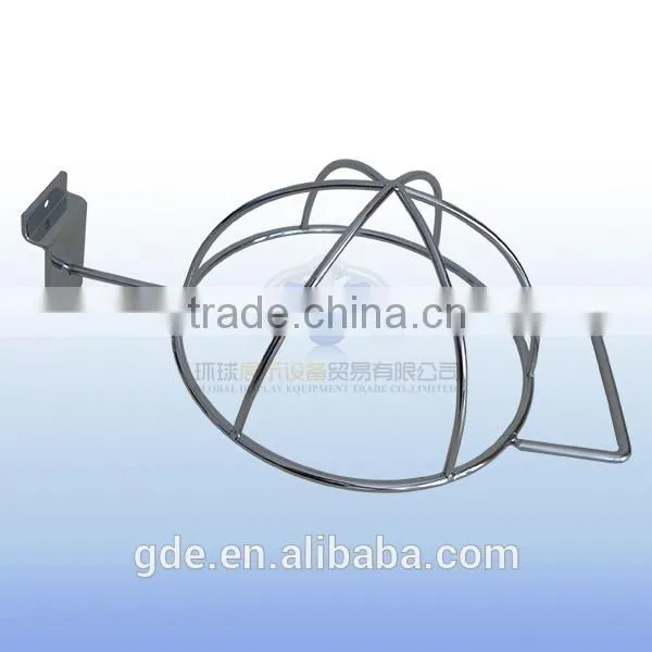 Metal Chrome Hat Rack for Slatwall