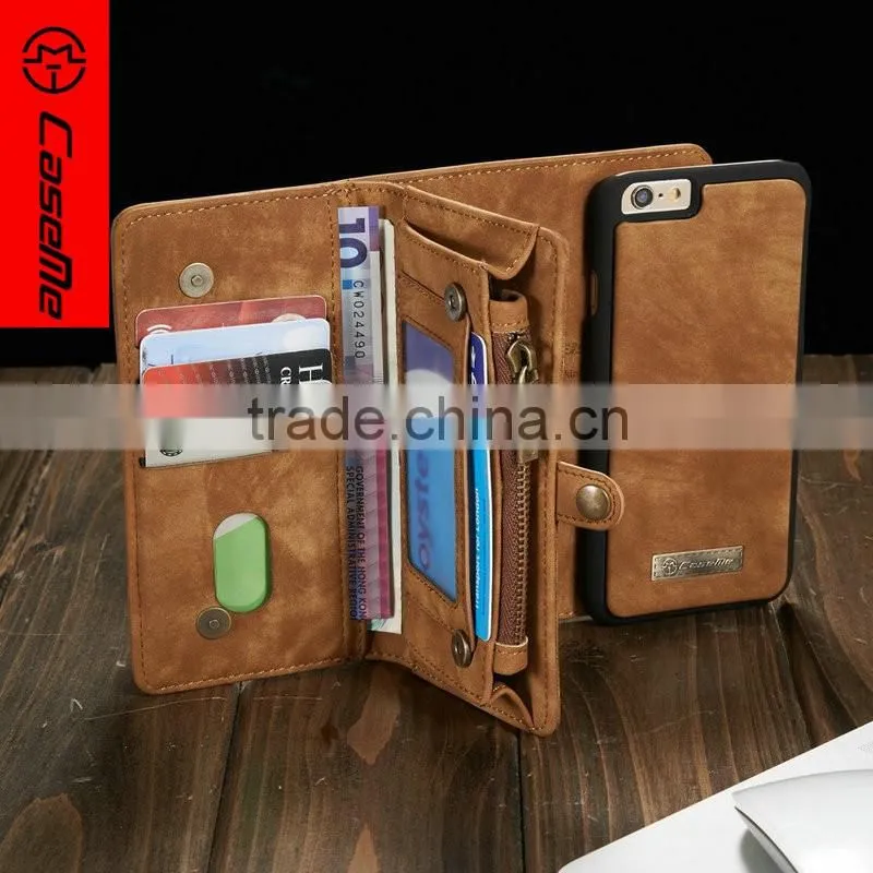 US hot selling cases for iPhone 6 Case Leather Wallet , Wallet Leather Phone Case for iPhone 6 plus, Mobile Phone Accessories
