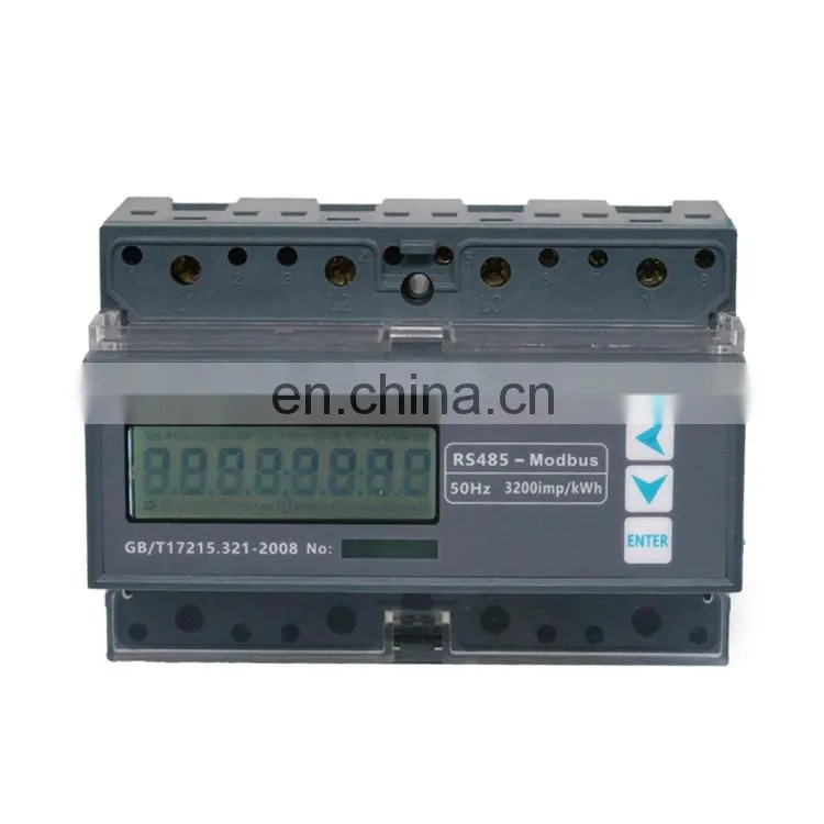 3 phase KPM53ER rated current 5A LCD display 4 quadrant energy rs485 port modbus rtu smart power meter