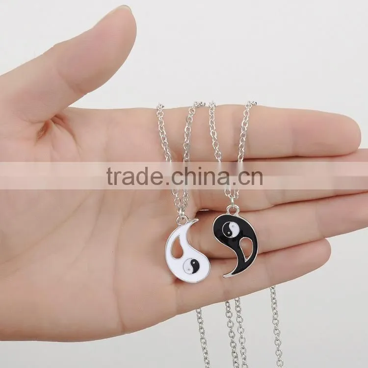 2015 hot sale classic yinyang couple necklace