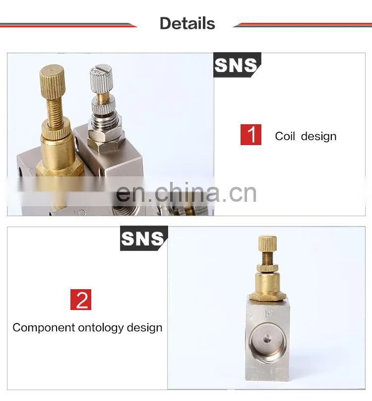 SNS pneumatic ASC series air flow control valve