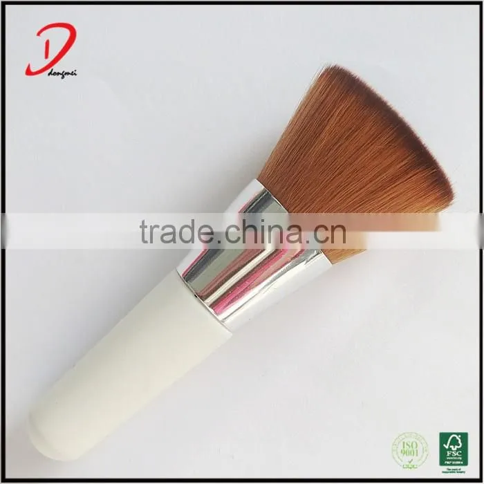 Professional flat top countour makeup powder brush,synthetic hair wooden makeup brush