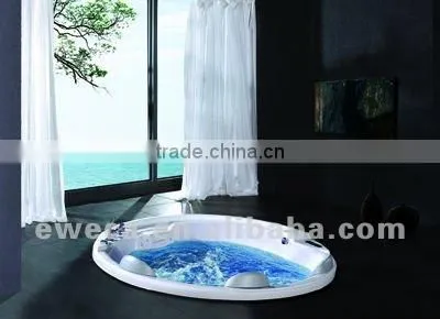 Round Indoor whirlpool Spa bathtub