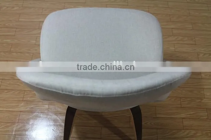 replica fiberglass wooden legs fabric/leather Saarinen executive chair by Eero Saarinen/Saarinen side chair