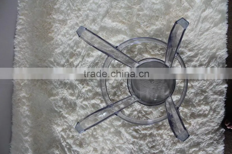 High 65cm commercial furniture transparent PC plastic bar stool