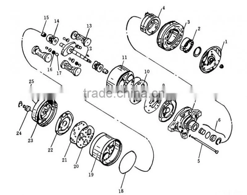 Carbide thrust block for centrifugal compressor