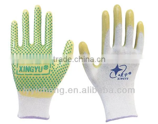 pvc chip dipped gloves