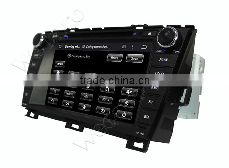 Wecaro WC-TP8004L Android 4.4.4 car stereo double din touch screen car dvd for toyota prius radio gps bluetooth 2009-2013
