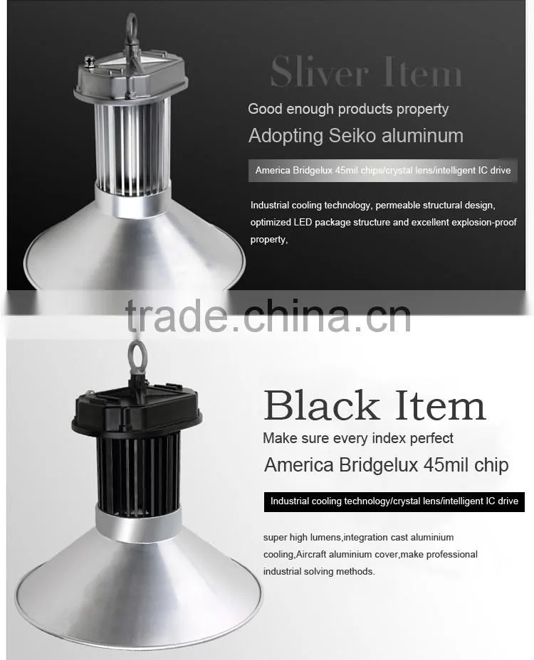 5 Years Warranty IP65 factory warehouse industrial 100w led high bay light