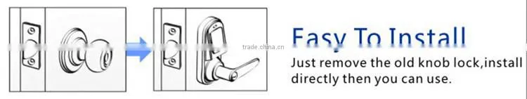New Zinc Alloy digital electronic smartphone modern style nfc door lock