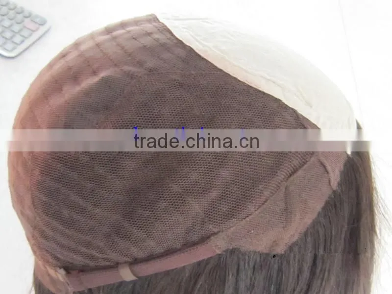 Top quality Silk Top Glueless Full Lace Wig 100% Virgin European Hair Jewish Wig