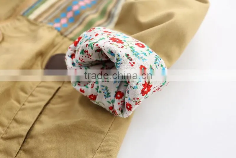 2016 autumn & winter kids coat long frocks children boutique clothes winter jacket girls overcoat
