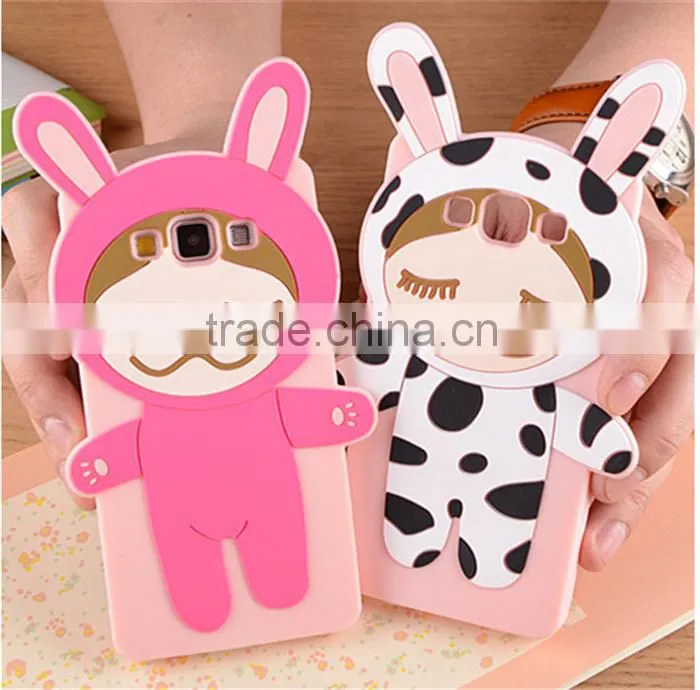 3D Cute Cartoon Soft Silicon monkey Phone Case For iPhone 6s