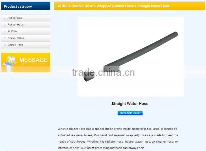 Automotive EPDM Rubber hoses