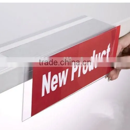 plastic price PVC shelf talker, custom printing shelf talker