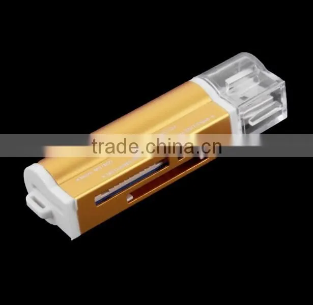 2.0 USB Interface and SM Card ,MMC Card,SD Card,XD Card ,CF Card LighterType Card Reader