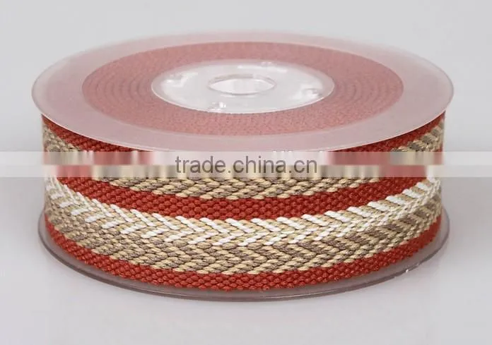 3.2cm Polyester Herringbone color Jacquard Webbing