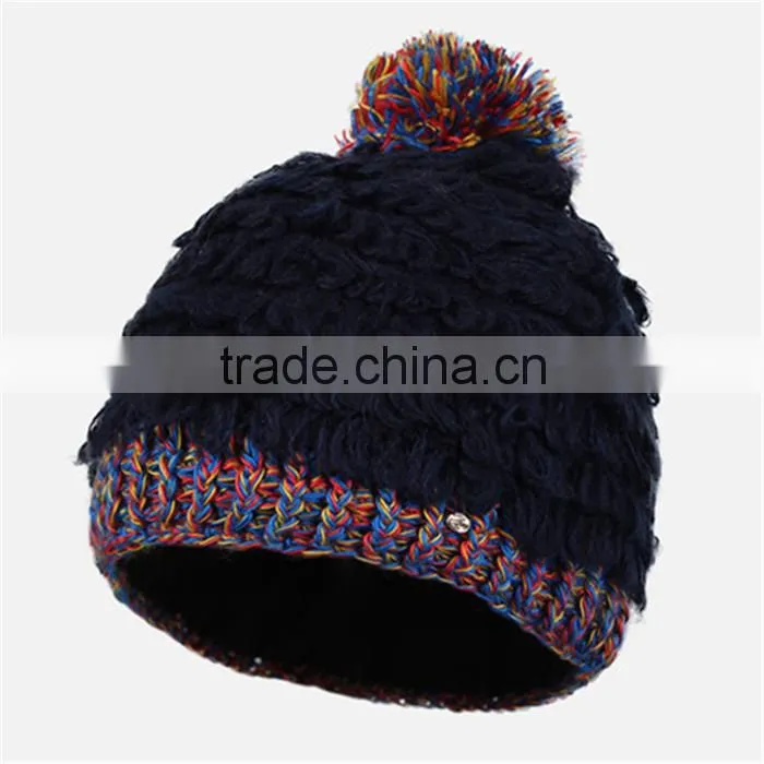 History Lowest Price Kenmont Brand Top Design Knitted Hat with pom pom