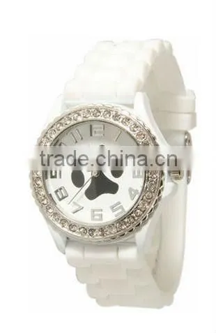 Silicone japan quartz movt fashion custom design kids watch