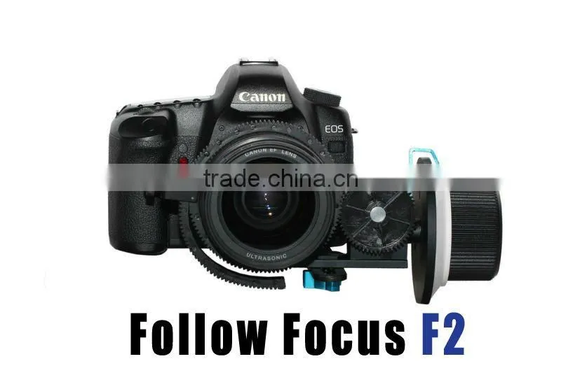 Follow Focus Finder F2 with 1/4 Screw Camera Bracket 15mm Rod Support for DSLR 5D Mark II