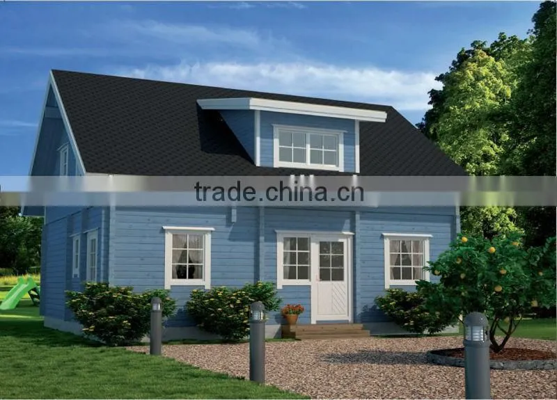 big wooden living house