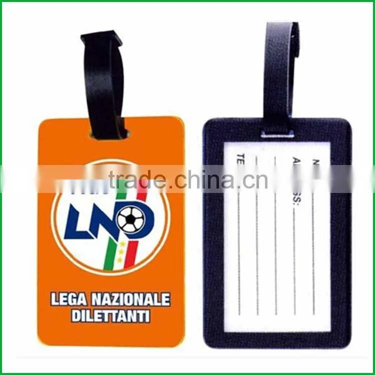 Cute soft pvc airplane luggage tag for tourist gift